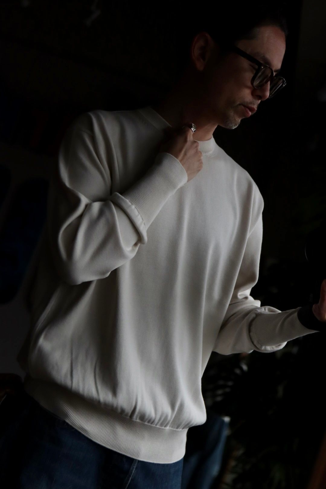 A.PRESSE アプレッセ23SSニット Cotton Knit L/S T-Shirtスタイル