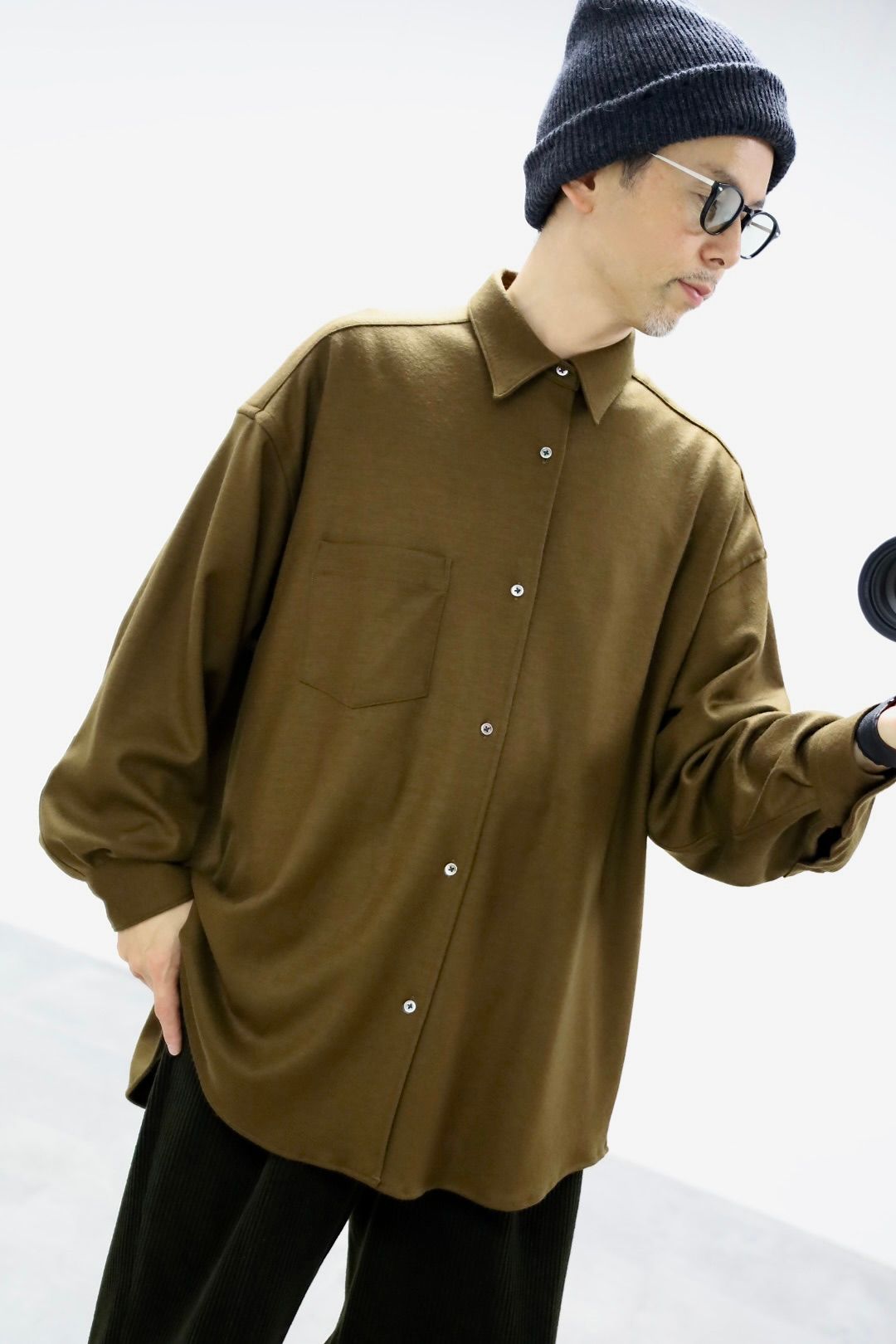 Graphpaper - グラフペーパー 25AW Wool Smooth Flannel Oversized