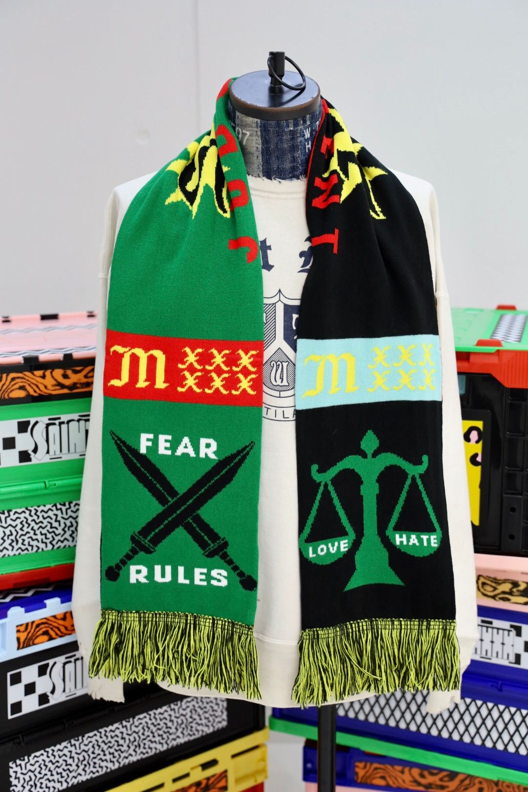 SAINT M×××××× - セントマイケル マフラー BABY MICHAEL SCARF(SM-HR1