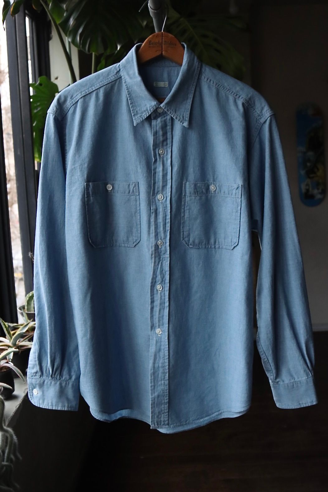 A.PRESSE - アプレッセ23SSデニムシャツ Washed Chambray Shirt(223SAP