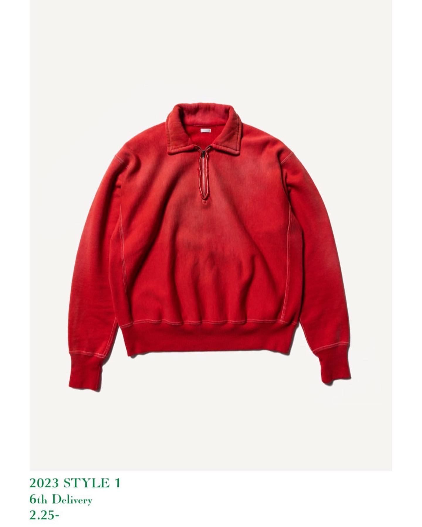 A.PRESSE - アプレッセ23SSハーフジップスウェット Vintage Half Zip