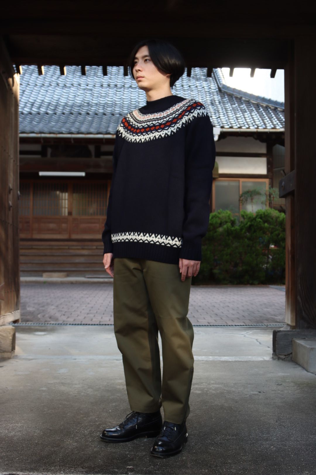 JUNYA WATANABE COMME des GARCONS MAN ウールジャガードニット