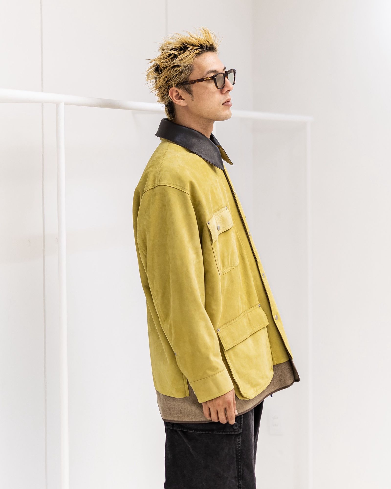 YOKE Nuback Leather Coverall Jacket (YELLOW BEIGE)10月11日(土)新作