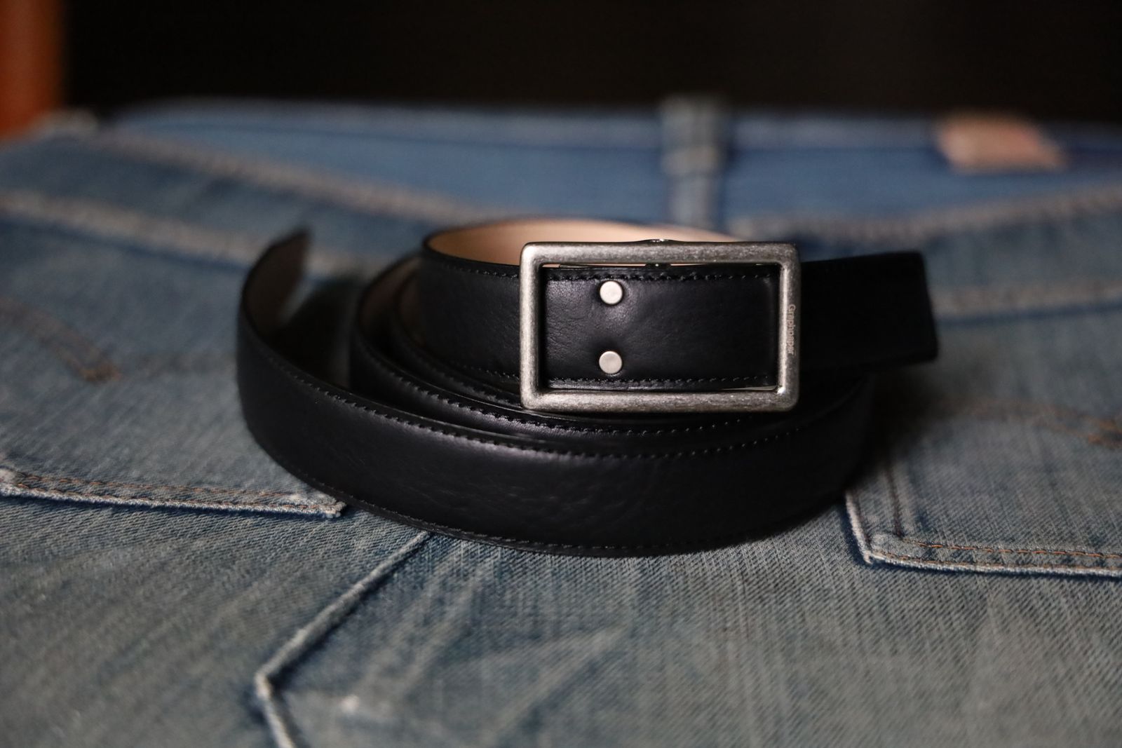 Graphpaper - グラフペーパー Holeless Classic Narrow Belt(BLACK)再