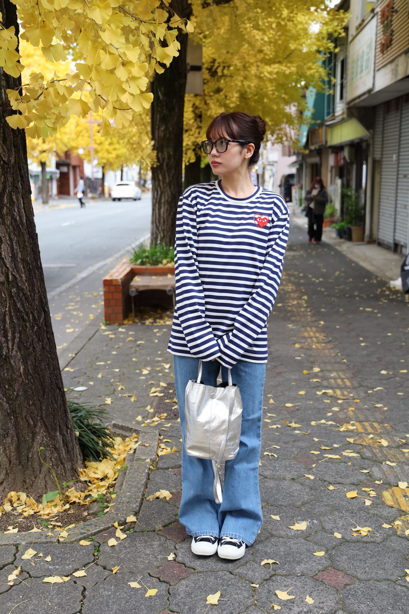 PLAY COMME des GARCONS 新作METALSTONEボーダーTシャツ style.2024.12