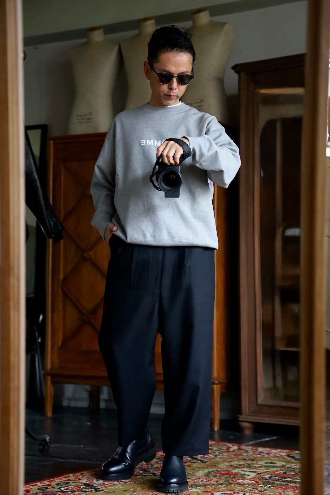 COMME des GARCONS HOMME ウールギャバパンツスタイル | 7622 | MARK