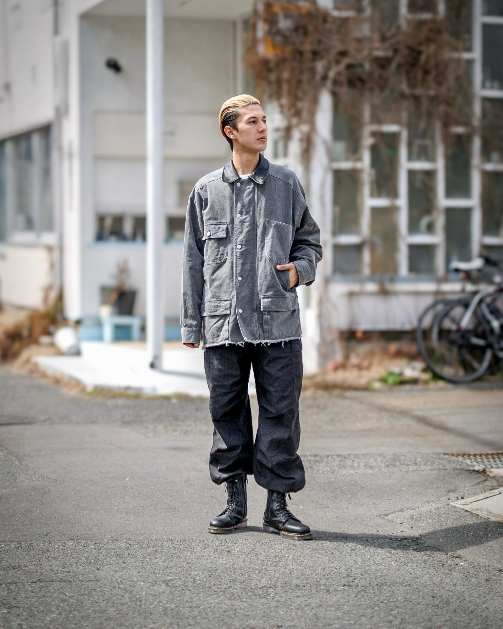 YOKE - ヨーク25SS カバーオールCOTTON CUT-OFF COVERALL JACKET