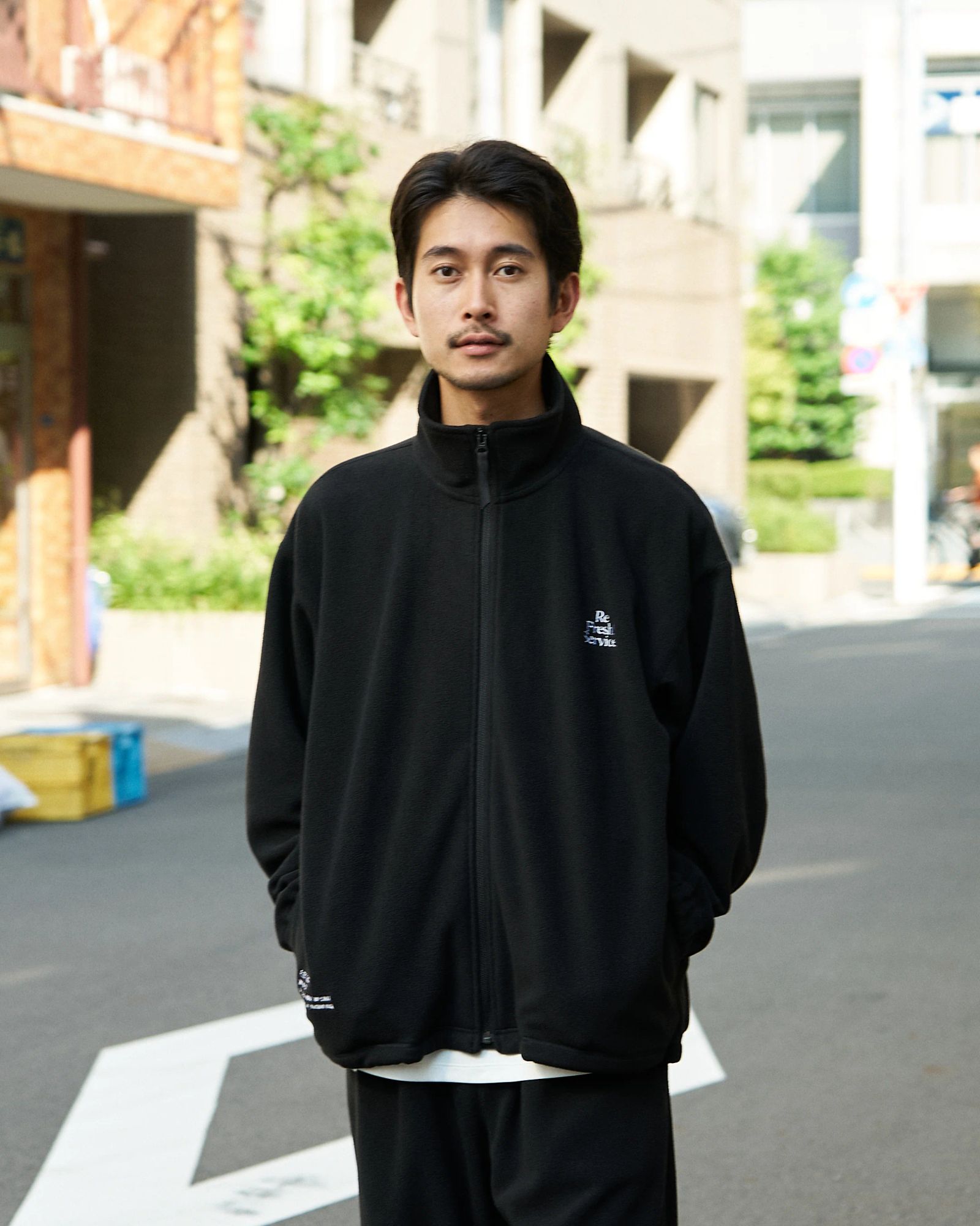 FreshService - ReFresh!Service. “FLEECE TRACK SUIT”(BLACK) | MARK