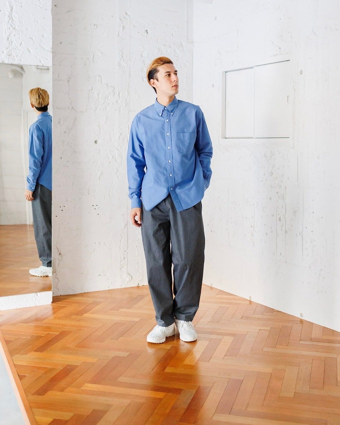 Graphpaper - グラフペーパー26SS Oxford L/S B.D Box Shirt (GM261