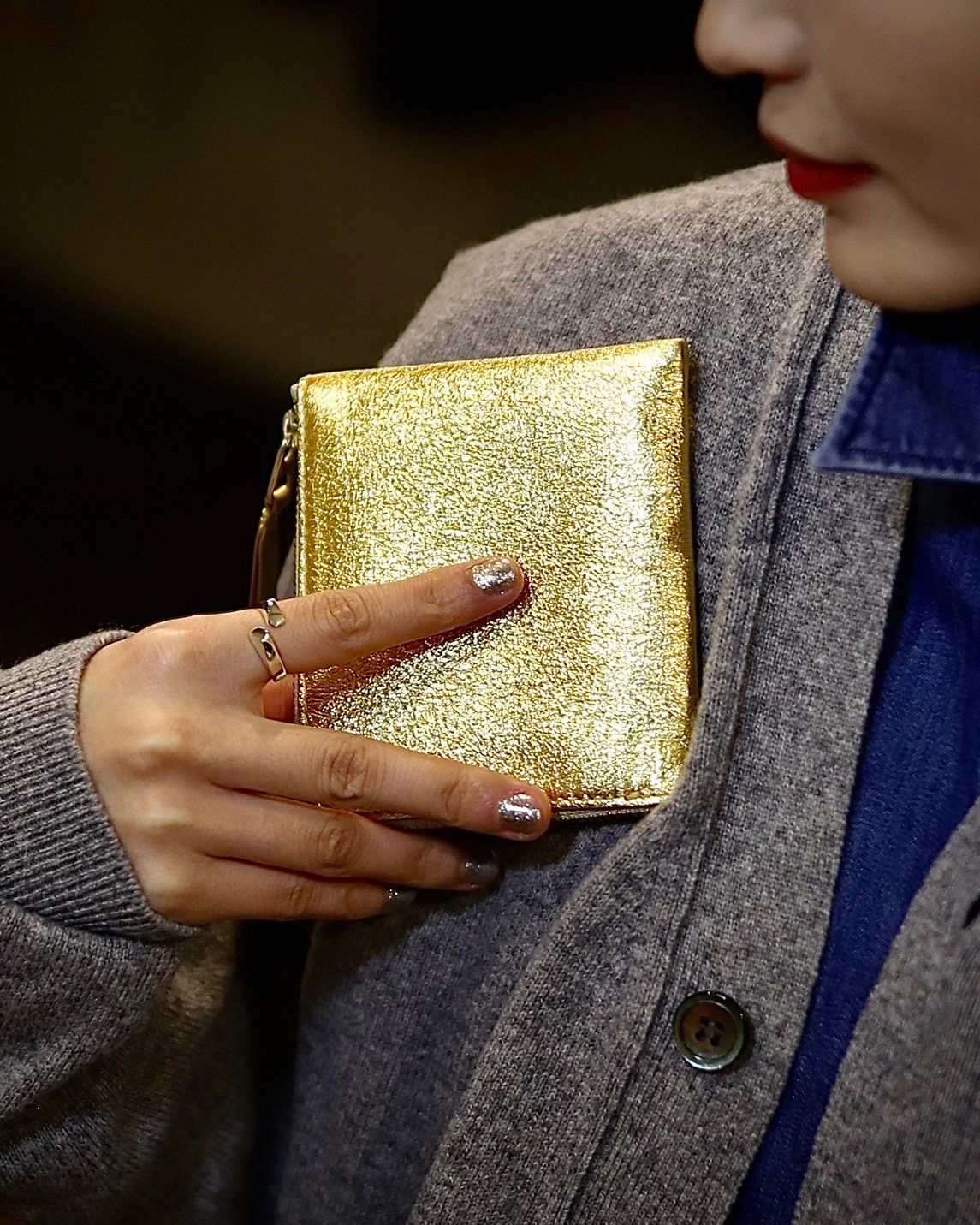 Wallet COMME des GARCONS - コムデギャルソン L字型ZIP財布(SA3100G