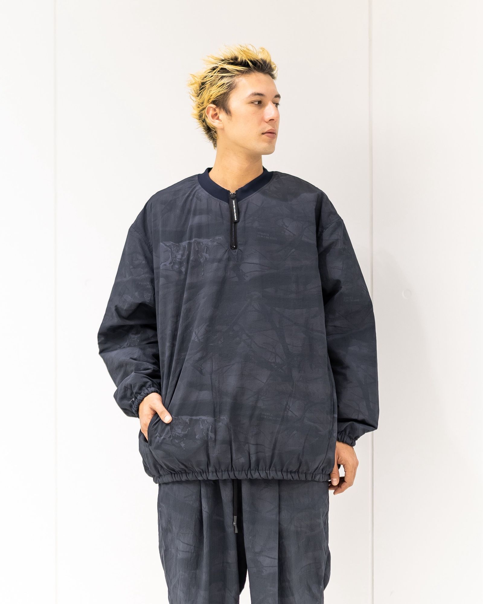 Stripes For Creative - S.F.C 25FW エスエフシー BASEBALL HALF ZIP