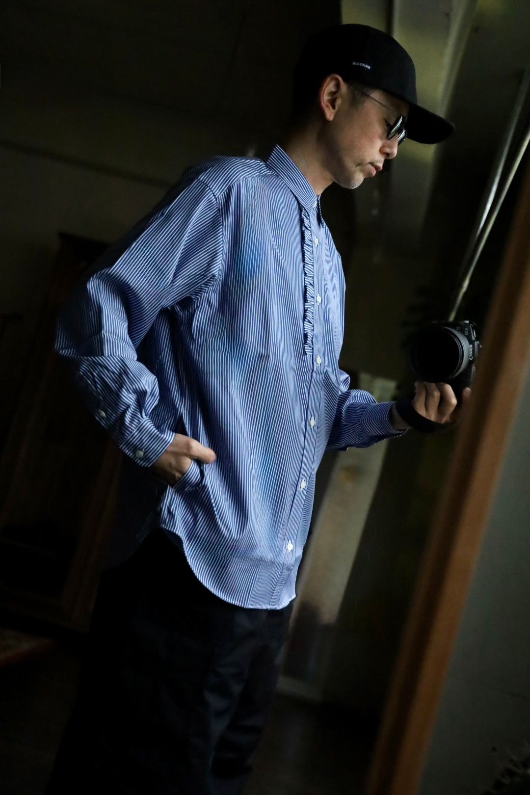 COMME des GARCONS HOMME - コムデギャルソンオム25SS 綿ストライプ