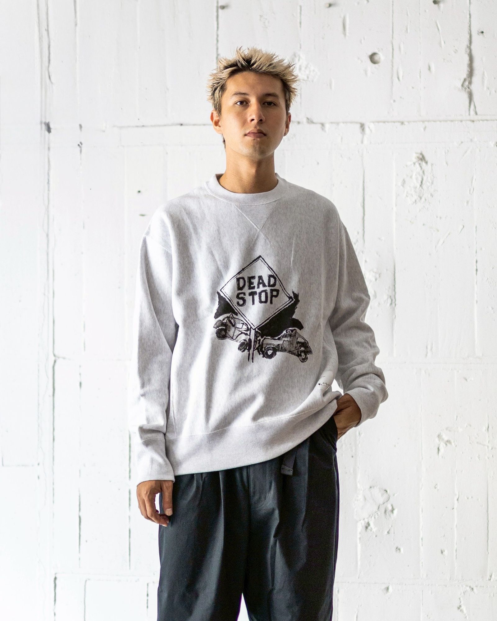 COMME des GARCONS HOMME 裏毛プリントスウェットプルオーバー 8月9日