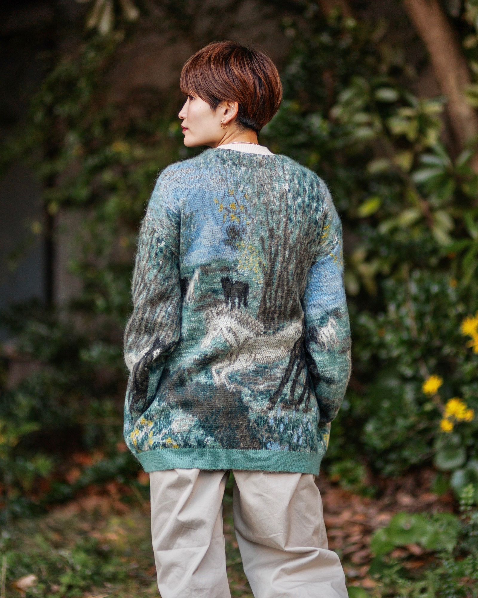 YOKE - ヨーク25SS HORSE JAQUCARD MOHAIR CARDIGAN - KEITA MARUYAMA