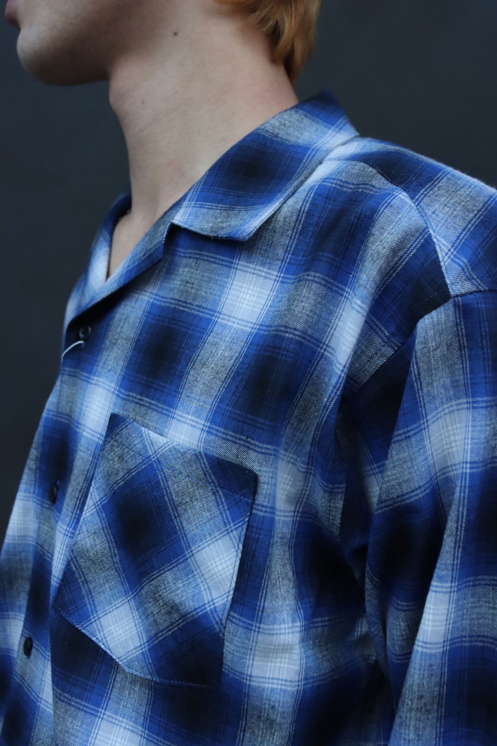 Rafu - RAFUラフ24SS ボックスシャツ BOX SHIRT(RAFU025)BLUE | MARK