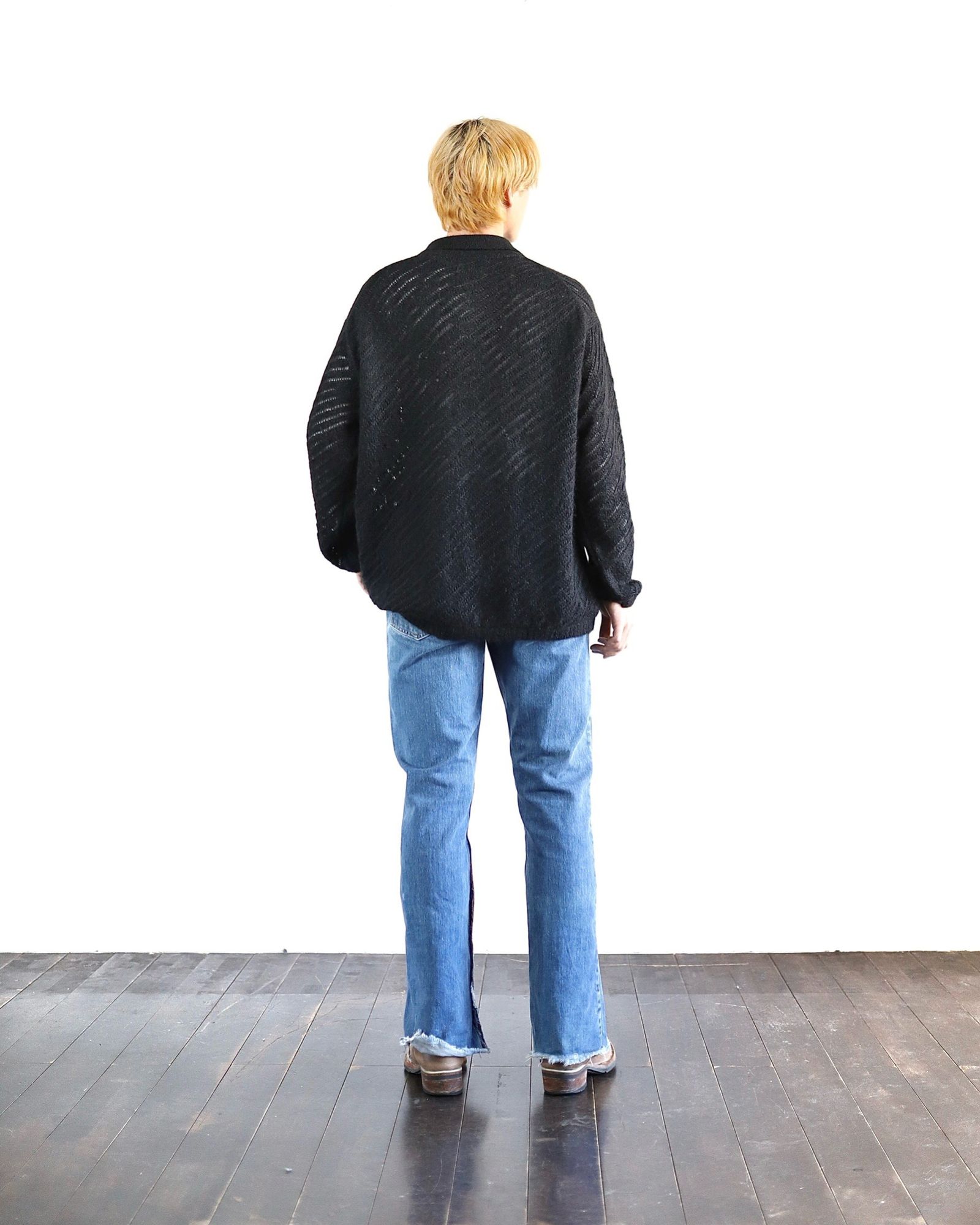 YOKE 新作SILK MOHAIR BUTTONED CARGIGAN style.2024.2.5 | 4198 | MARK