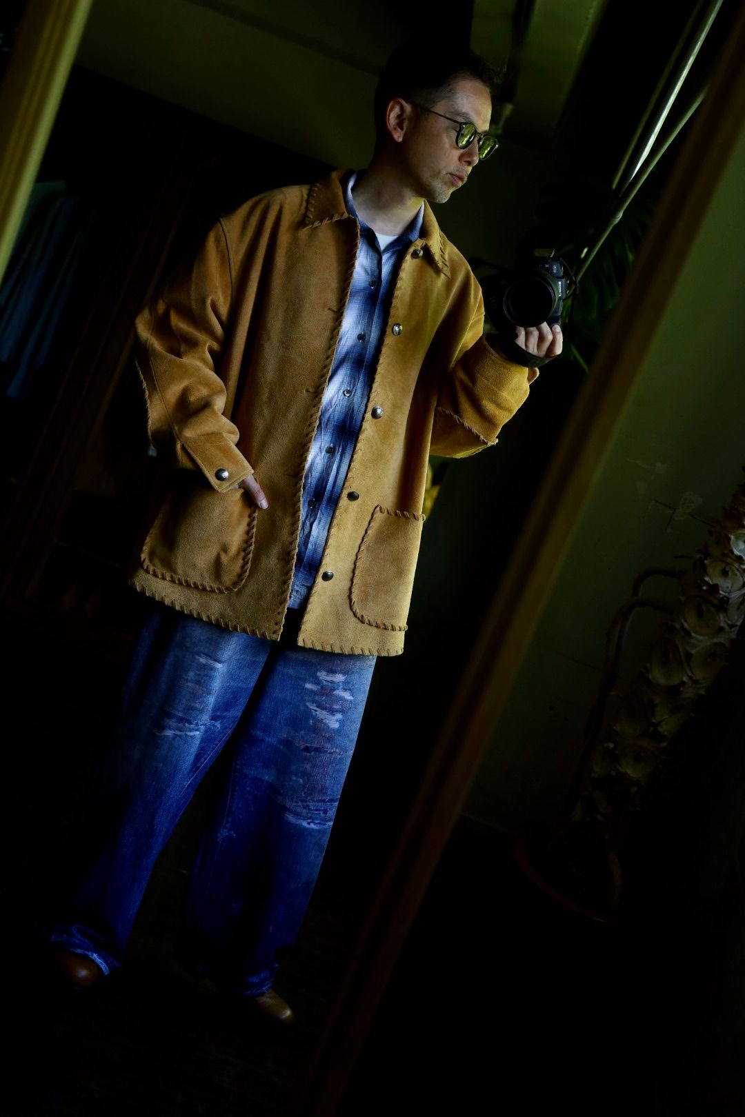 BOW WOW WOVEN SUEDE COVERALLスタイル | 5762 | MARK