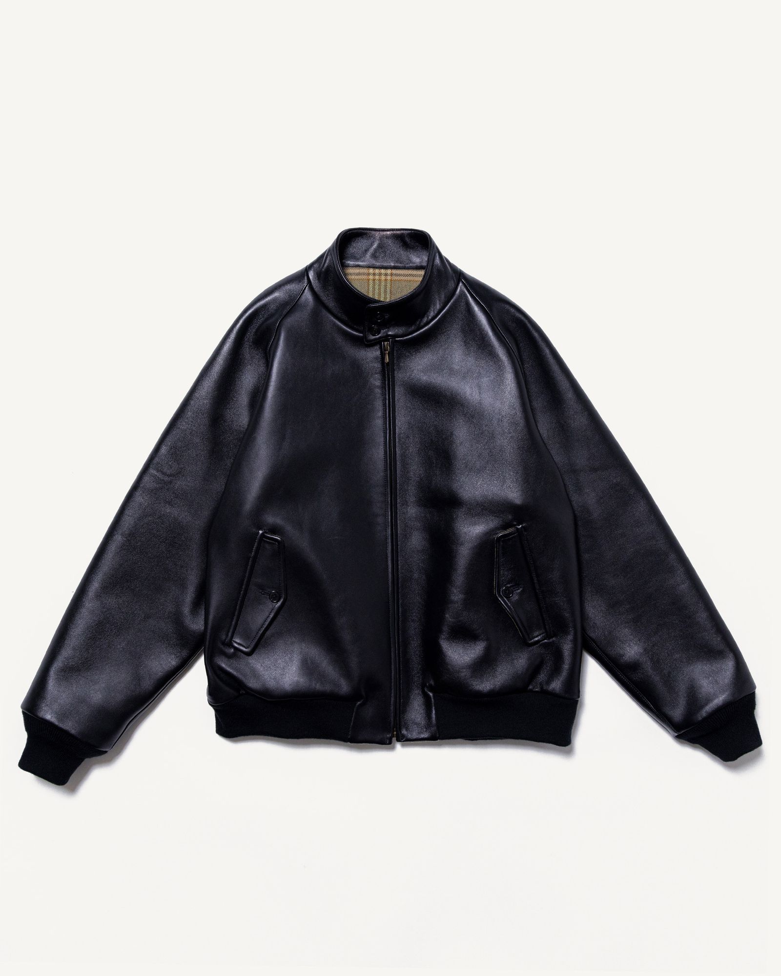 A.PRESSE - アプレッセ23AW Leather Harrington Jacket(23AAP-01-03H