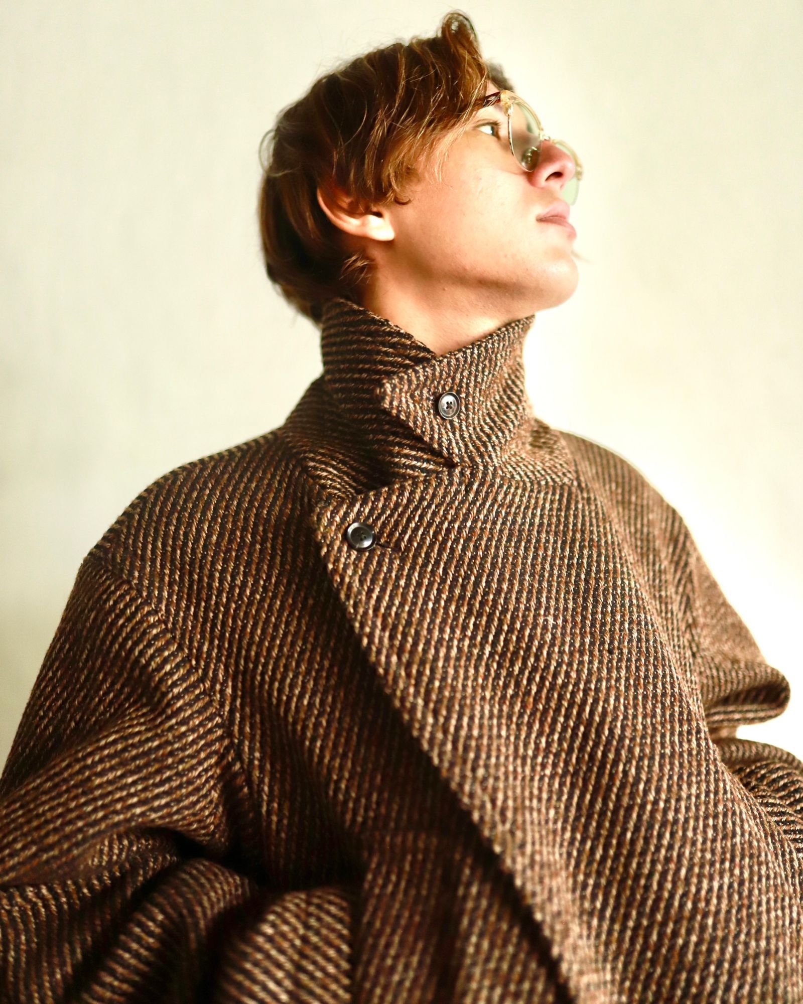 YOKE 23AW DOUBLE BREASTED HALF COAT