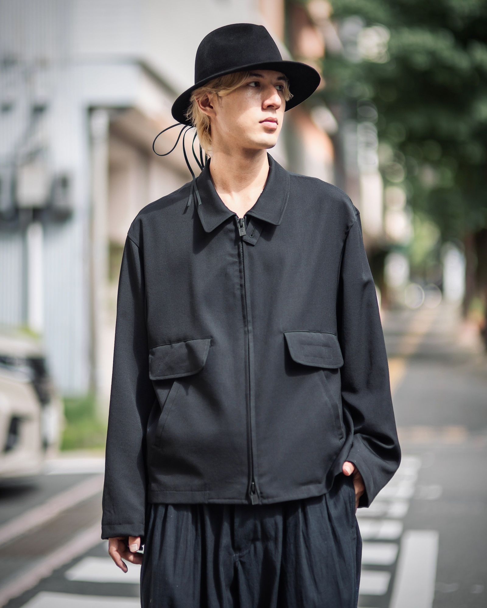 yohji yamamoto Pour Homme 24AW 衿タブ フルジップブルゾン style