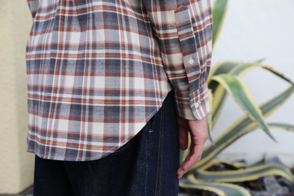 Graphpaper2020AW 新作THOMAS MASON for GP Check B.D Box Shirt style