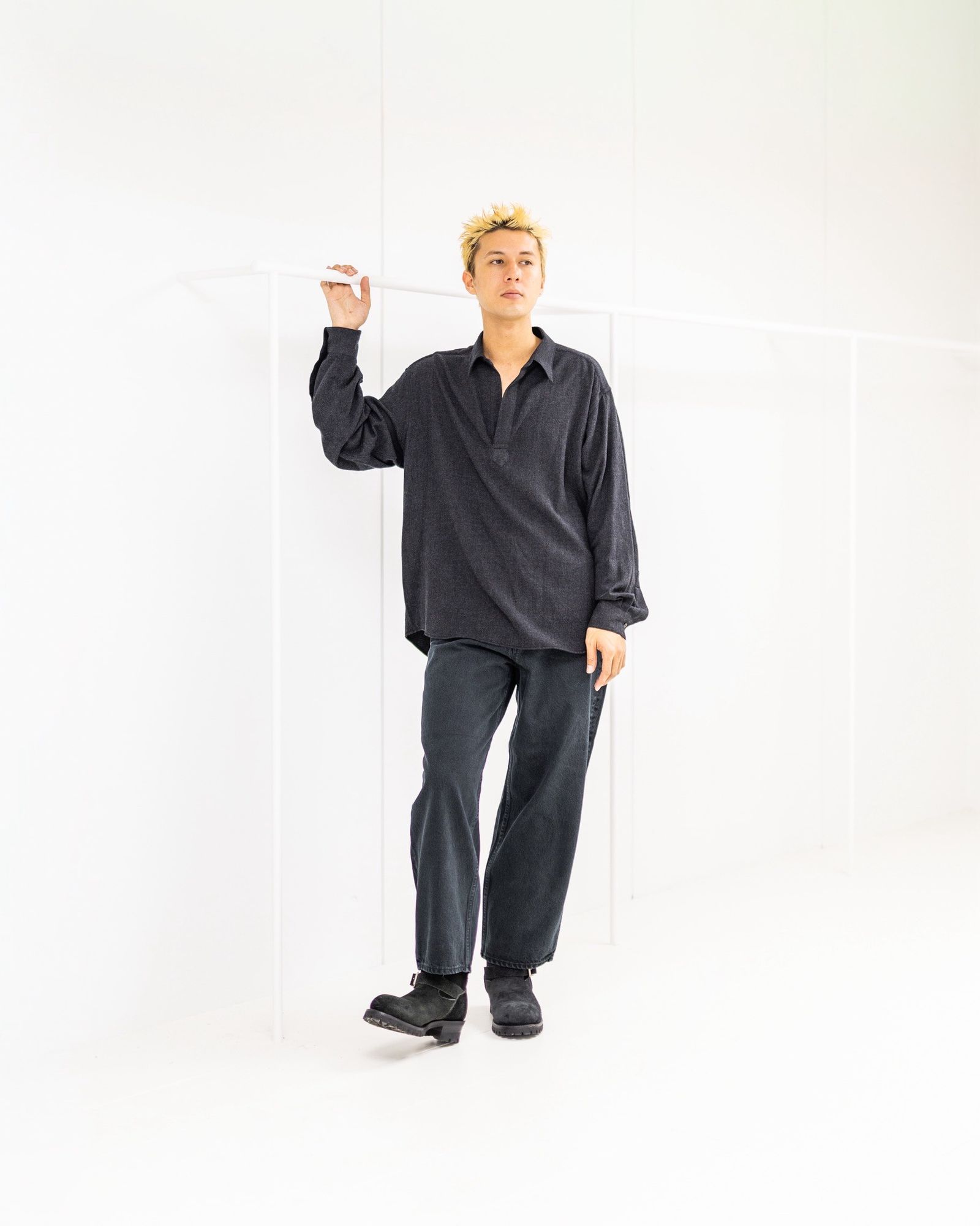 A.PRESSE Wool Skipper Shirt 9月27日(土)新作発売！ | 7215 | MARK