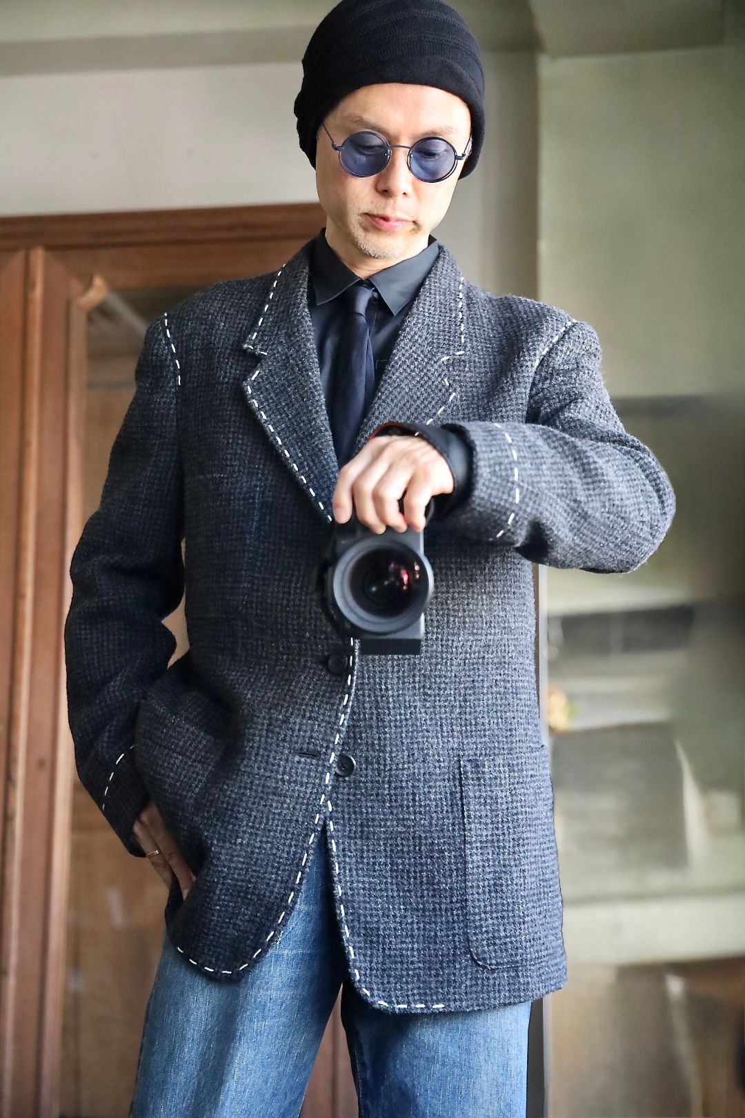 yohji yamamoto - Yohji Yamamoto POUR HOMME 25AWニットキャップ (HL