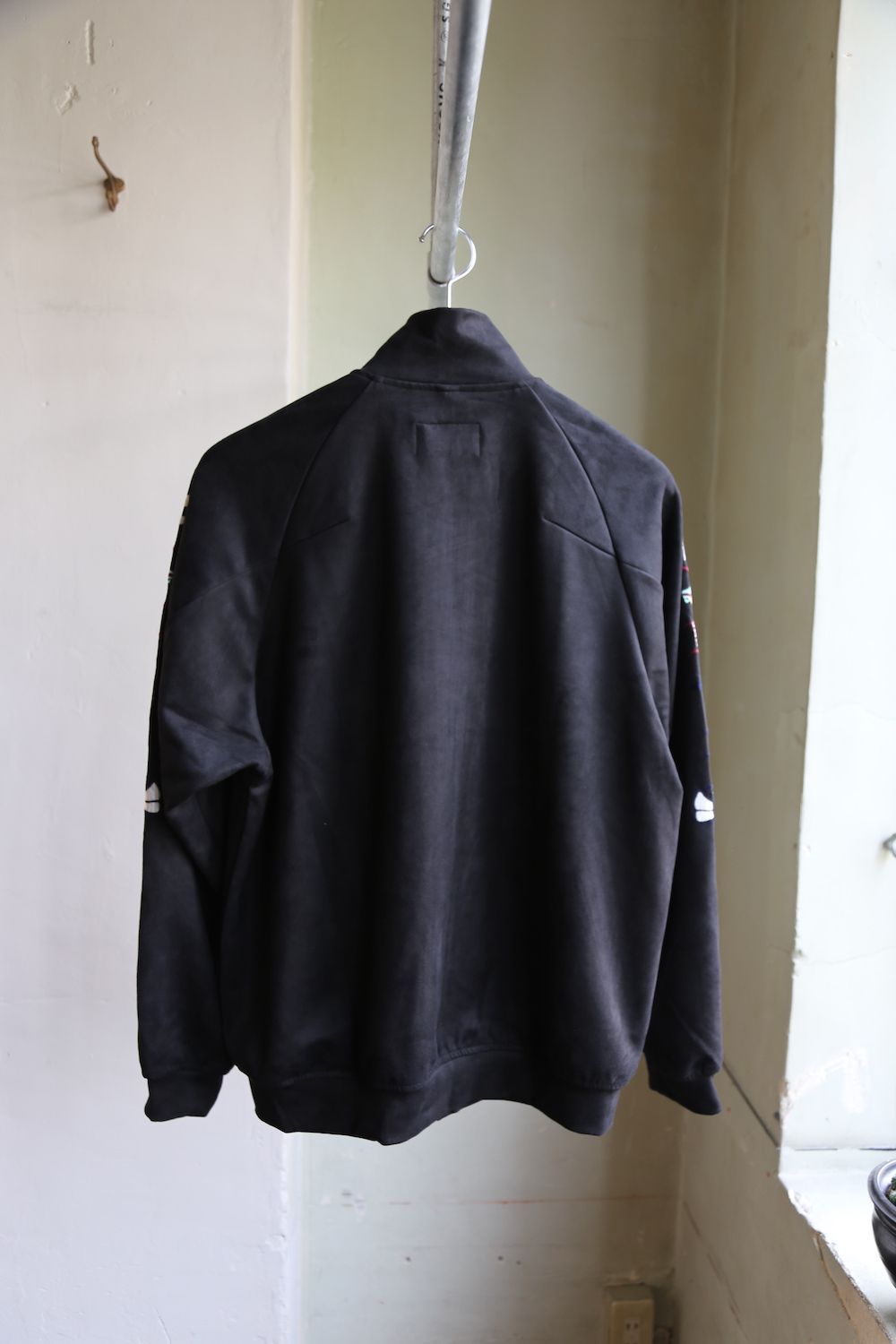 doublet CHAOS EMBROIDERY SUEDE TRACK JACKET