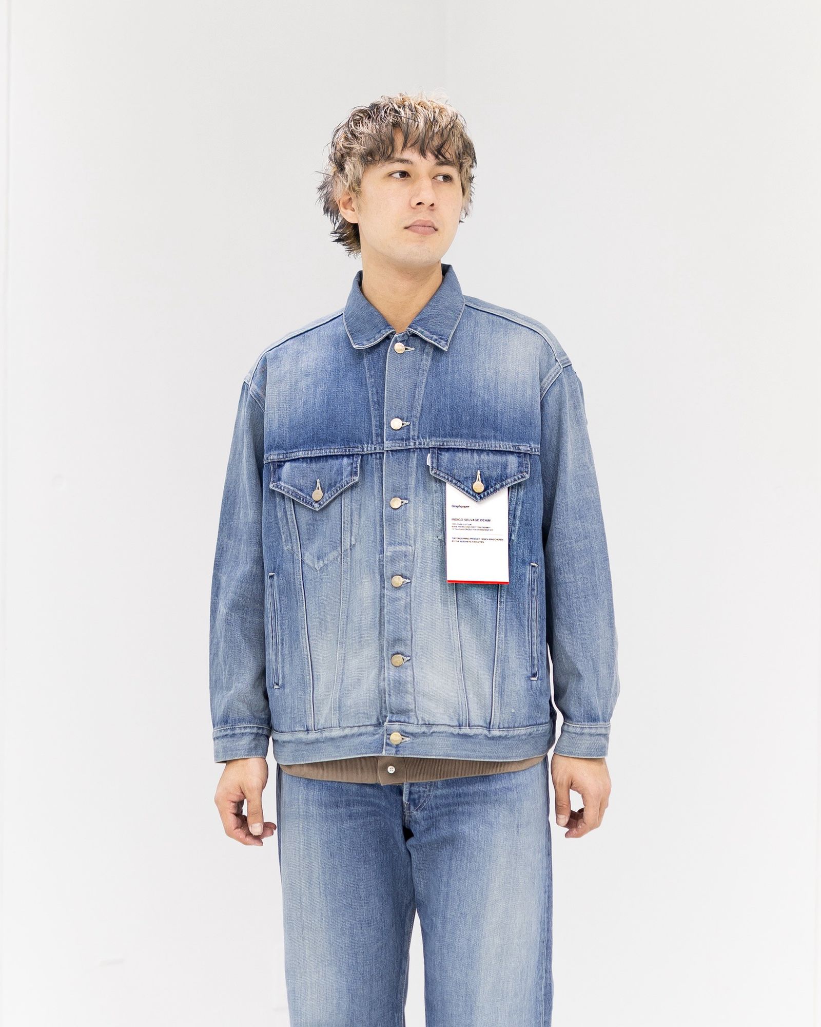 Graphpaper - グラフペーパー Selvage Denim Trucker Jacket(GU261