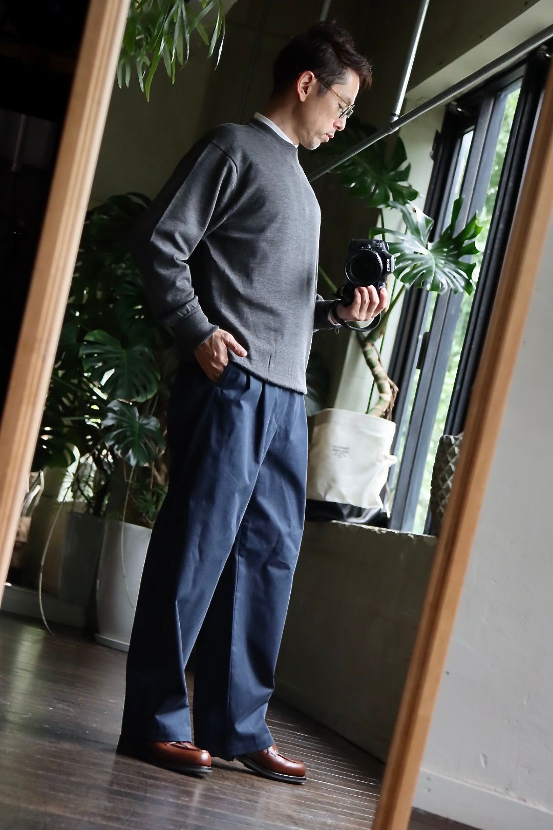 A.PRESSE - アプレッセ23SSチノ Chino Trousers (23SAP-04-15H)NAVY☆2