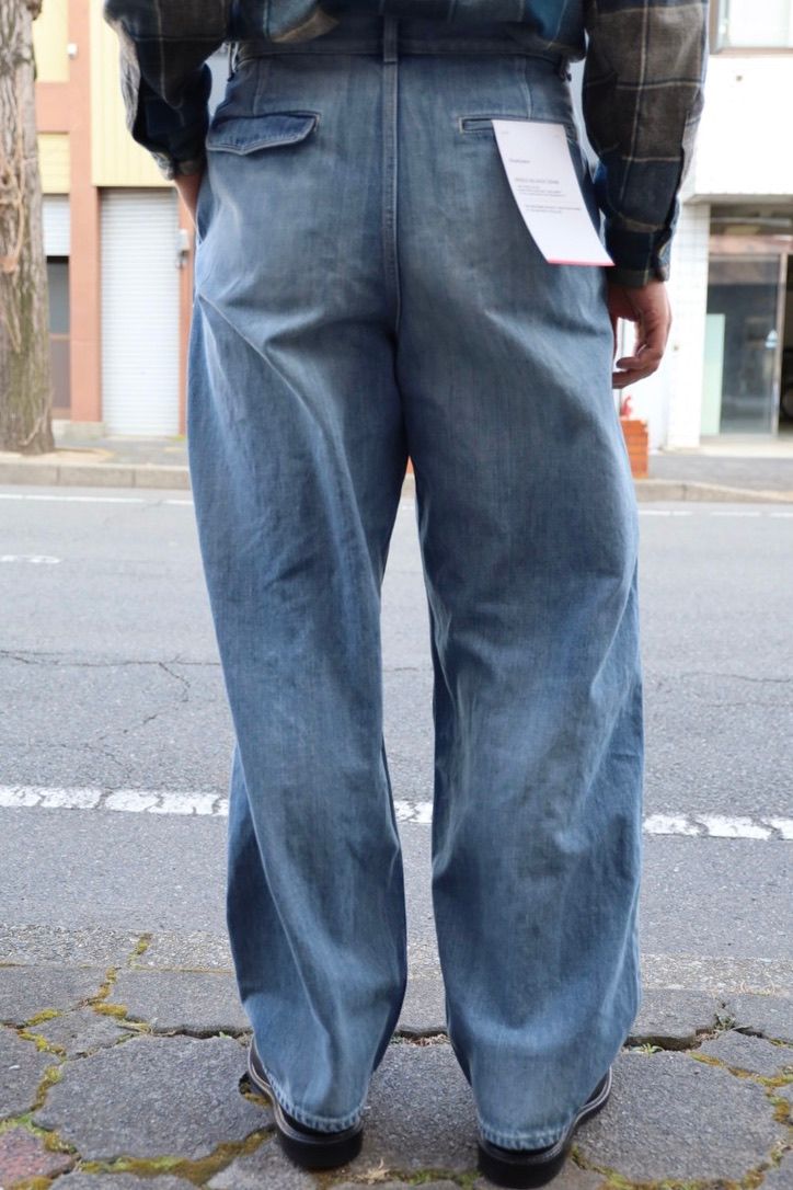 Graphpaper - グラフペーパー Selvage Denim Two Tuck Pants(GU261