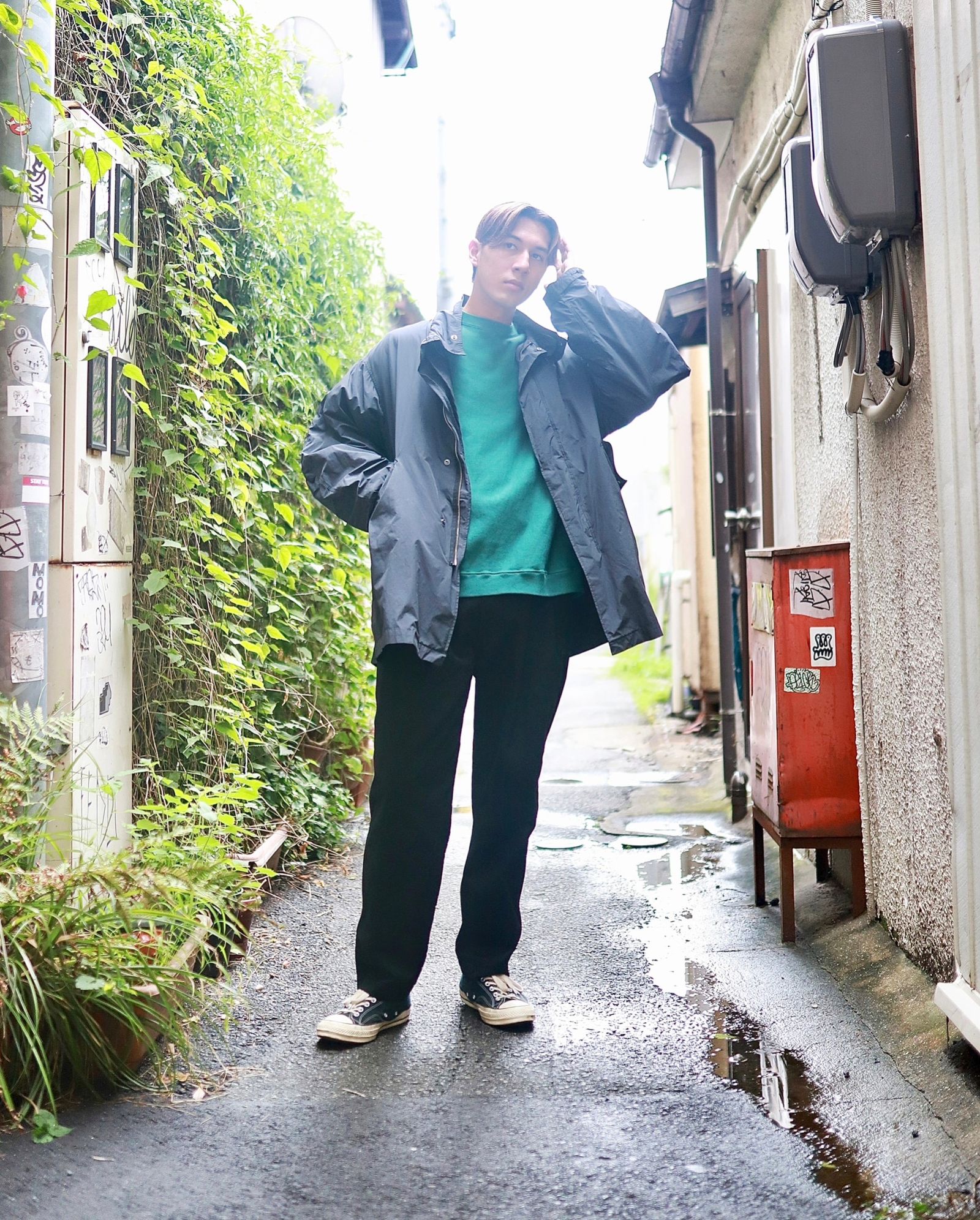 ATON エイトン 23AW AIR WEATHER SHORT MODS COATスタイル | 3674 | MARK