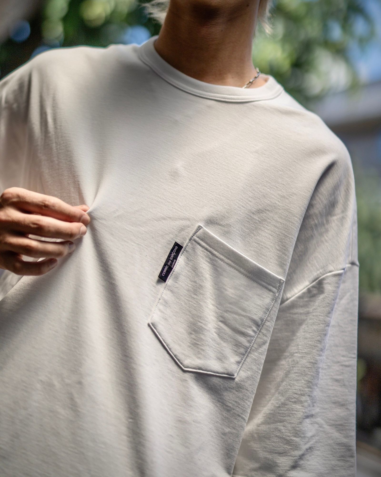 コムデギャルソンオム 24SS 異素材切り替えTシャツ style 2024.6.17