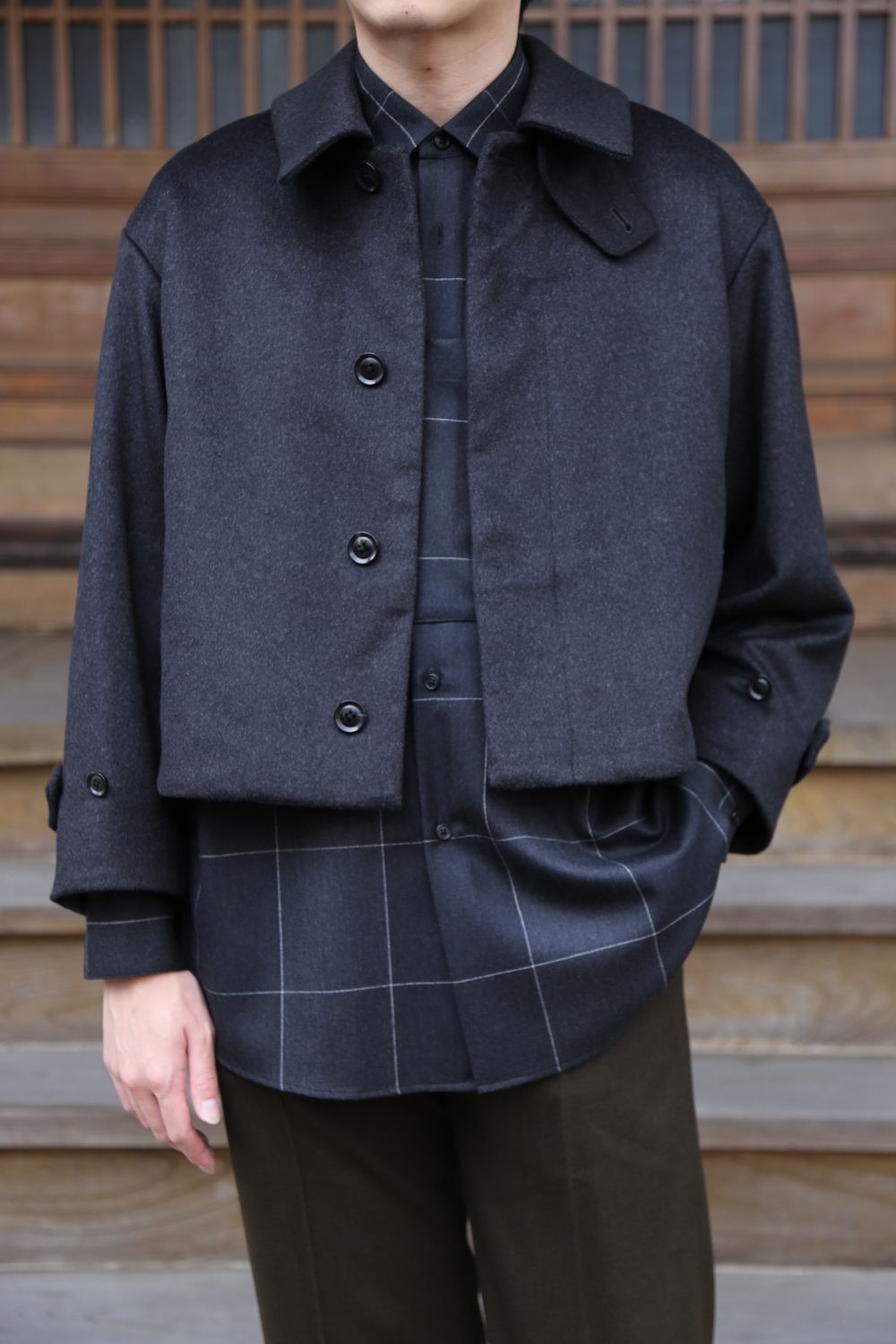 YOKE 新作 CASHMERE 3WAY BAL COLLAR SHARE COAT(YK20AW0134C