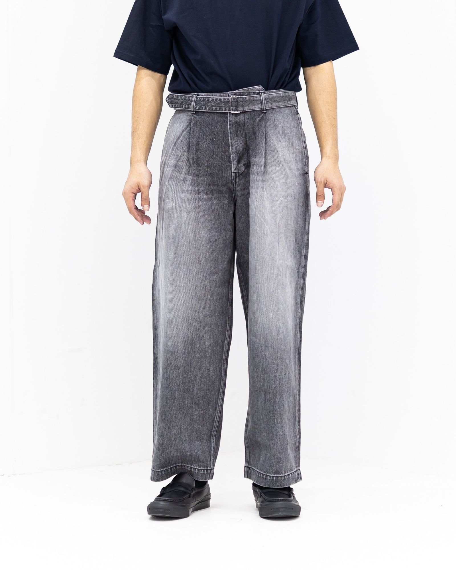 Graphpaper - グラフペーパー Selvage Denim Belted Pants(GU261