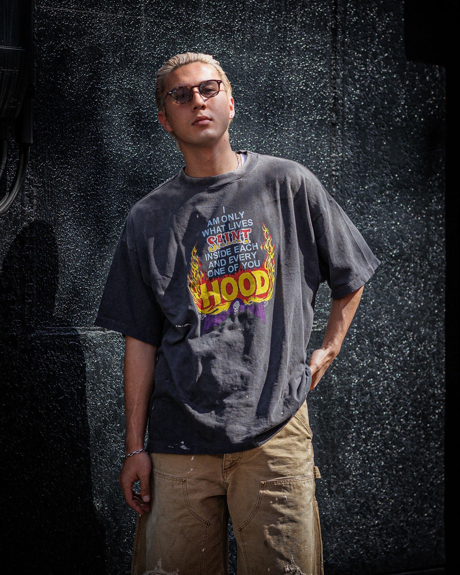 SAINT M×××××× - セントマイケル ネイバーフッドコラボ STHD. SS TEE