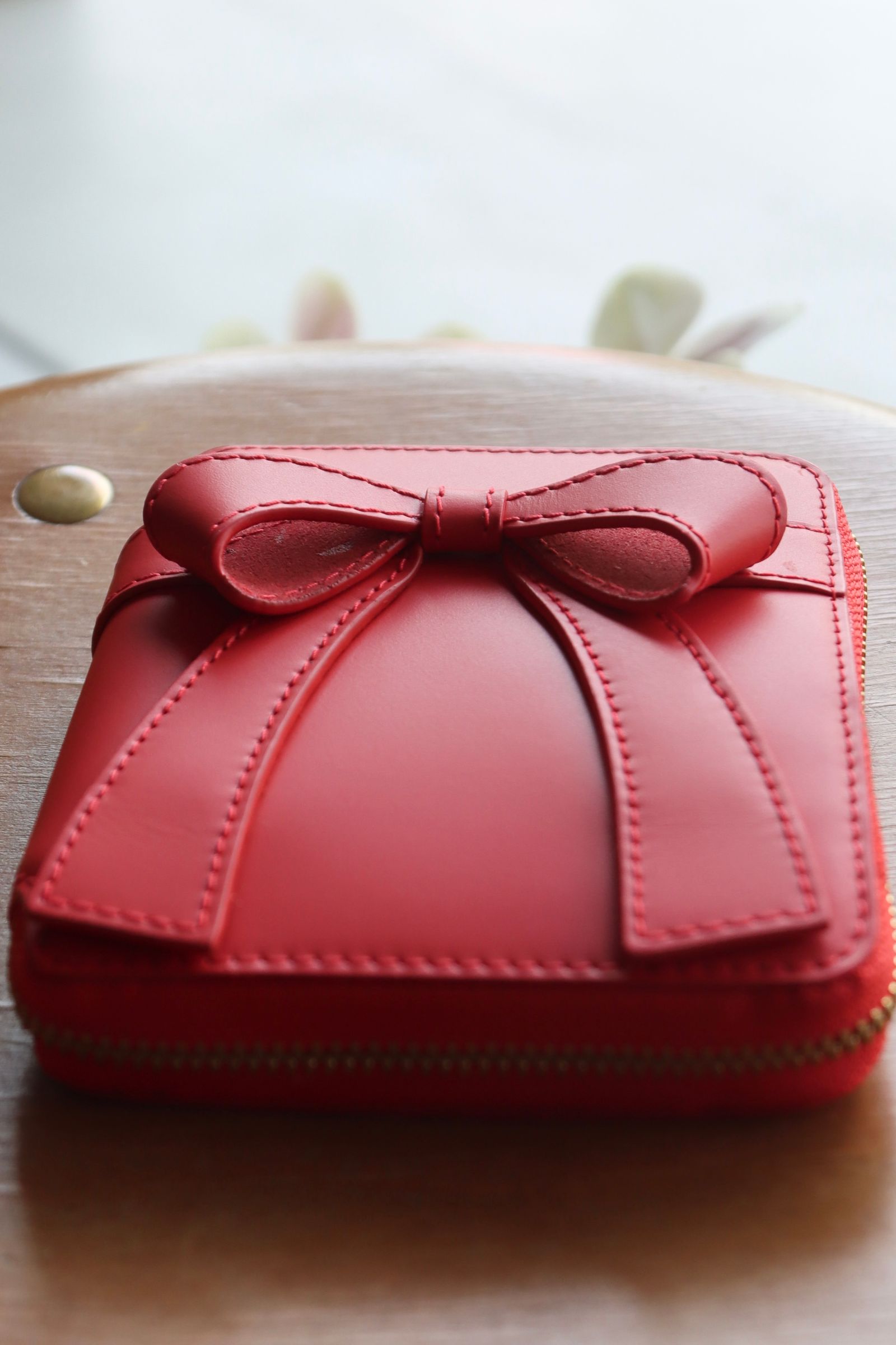 Wallet COMME des GARCONS - コムデギャルソン 財布 Big Bow Full Zip