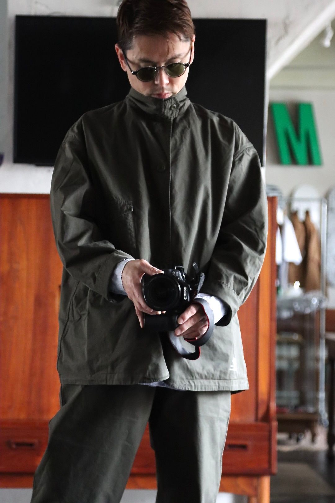 FreshService OVERDYED LEFT TWILL ENGINEER JACKET