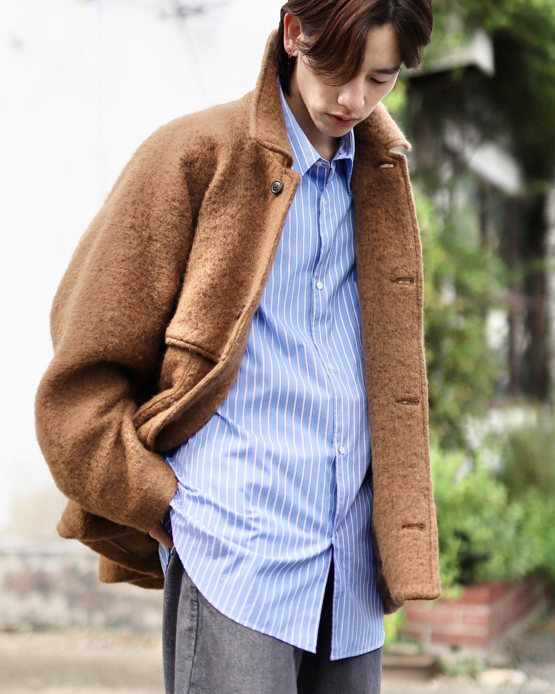 blurhms ブラームス 23FW Wool Shaggy Cruiser Jacketスタイル | 3847