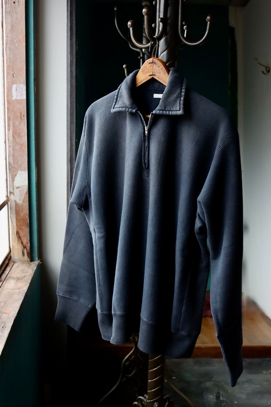 A.PRESSE - アプレッセ 2025 STYLE2 Vintage Half Zip Sweatshirt