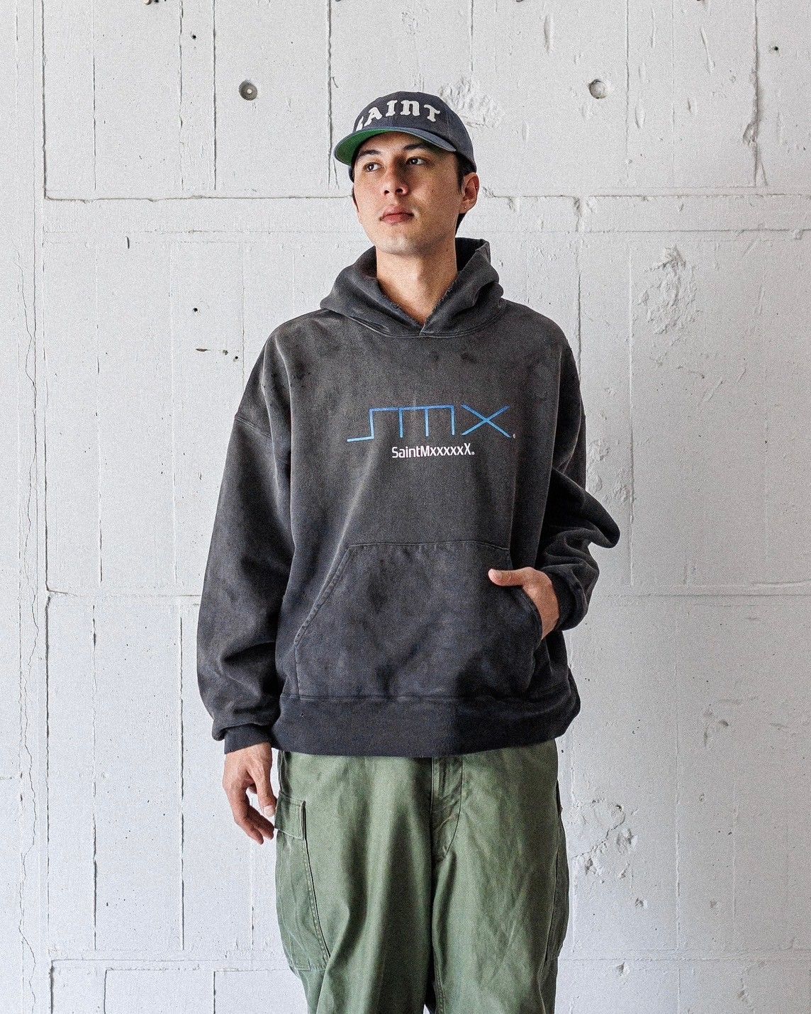 SAINT M×××××× - セントマイケル25SS SMX HOODIE(SM-HR8-0000-050