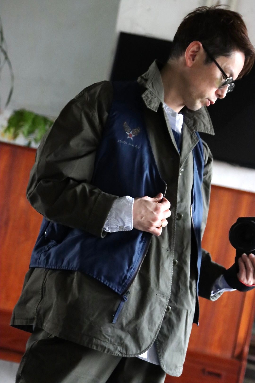 FreshService OVERDYED LEFT TWILL ENGINEER JACKET