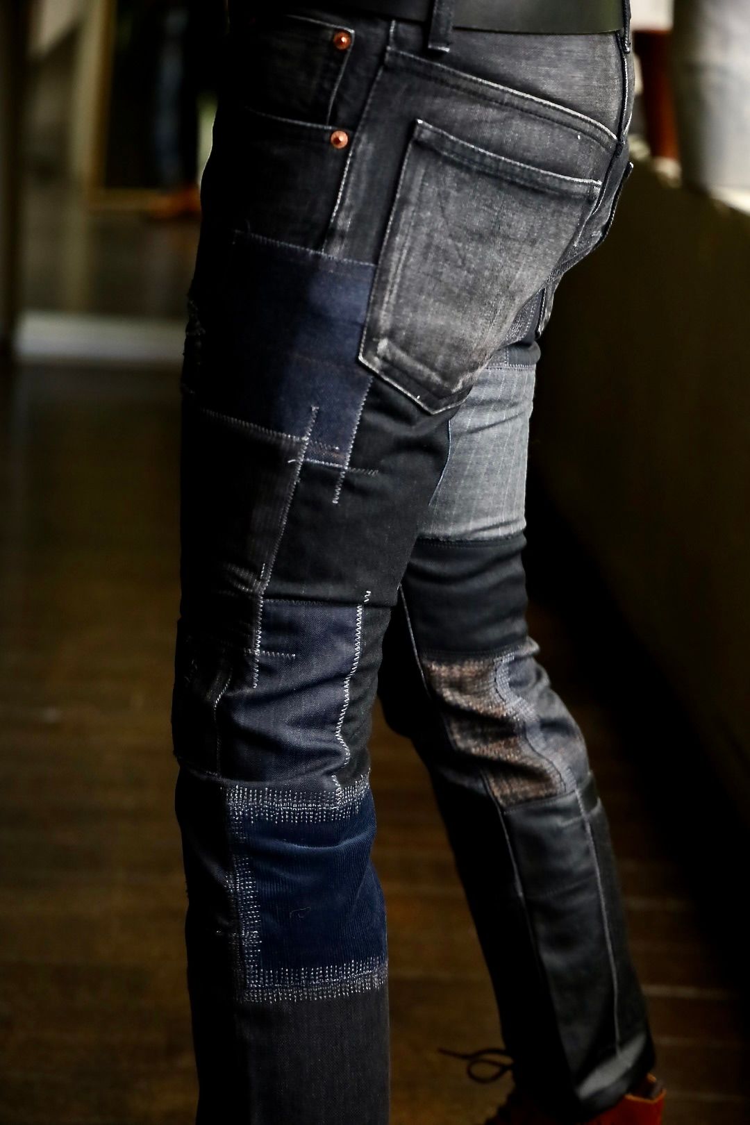 JUNYA WATANABE MANパッチワークMIXデニムパンツ スタイル.2024.8.3