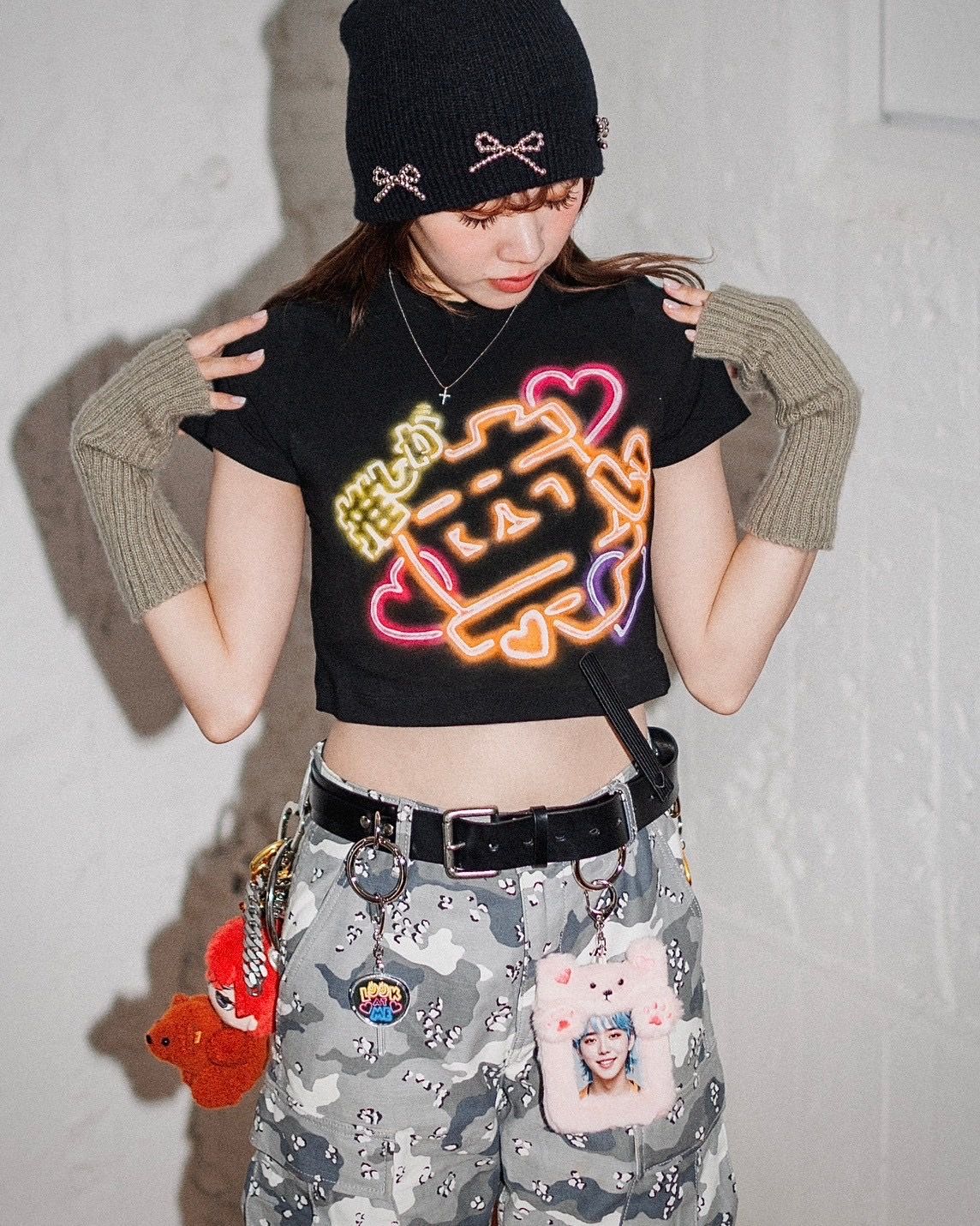 doublet - doublet 25SS ダブレットTシャツFAN–SERVICE NEON PAINT T