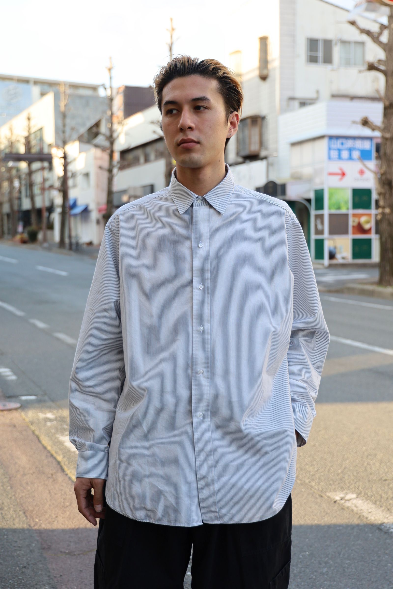 A.PRESSE - アプレッセ 25SS Regular Collar Shirt(25SAP-02-09H
