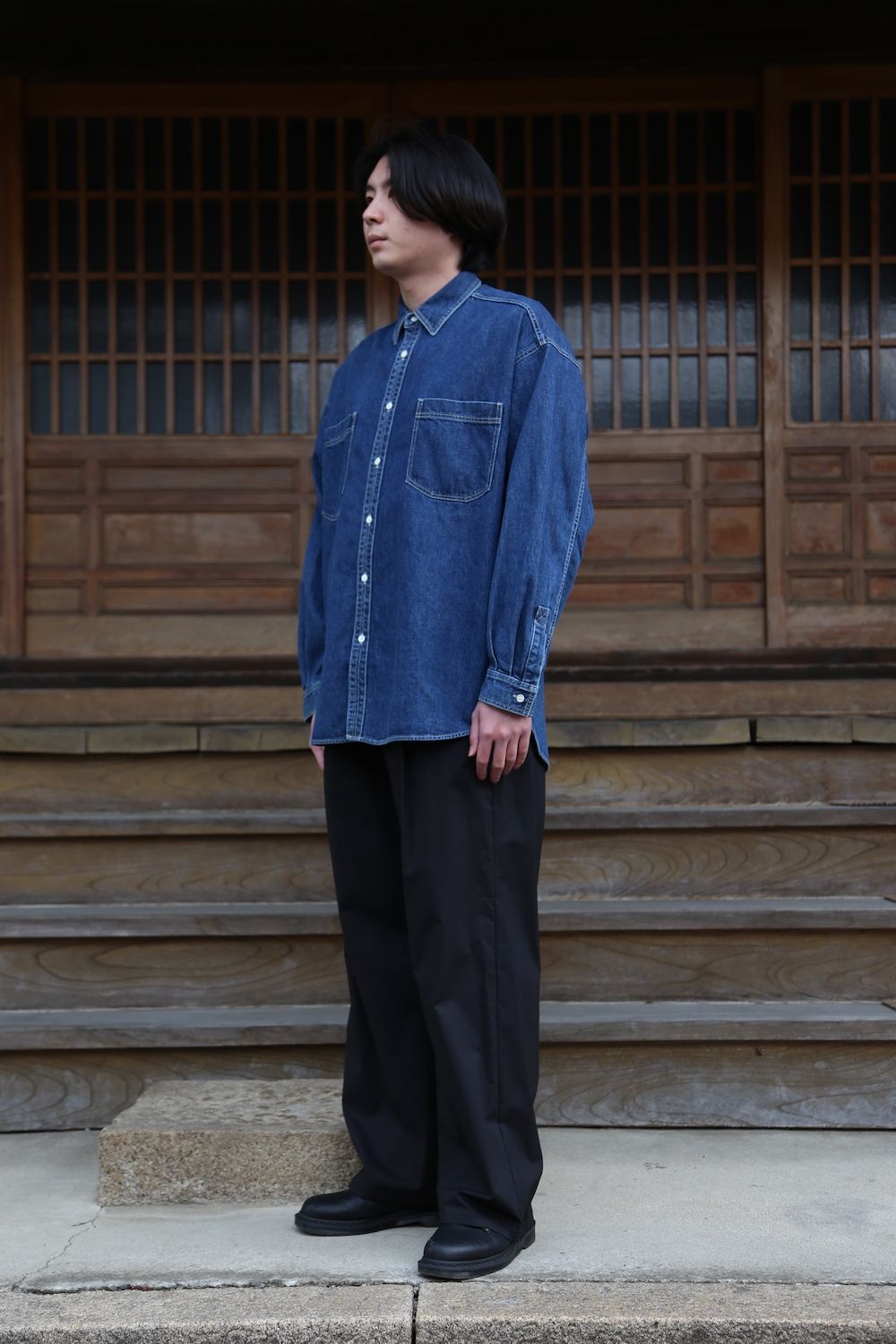 Graphpaper Denime Regular Collar Shirt style.2021.2.20. | 1559 | MARK