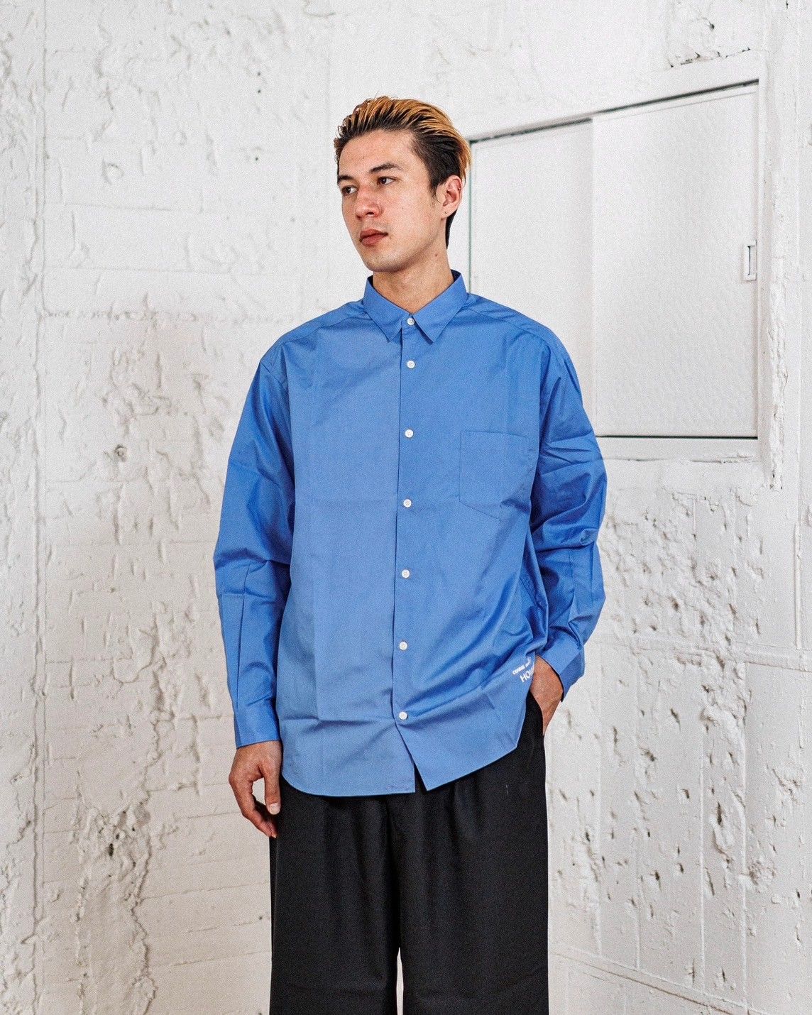 COMME des GARCONS HOMME - コムデギャルソンオム 綿ブロードL/Sシャツ