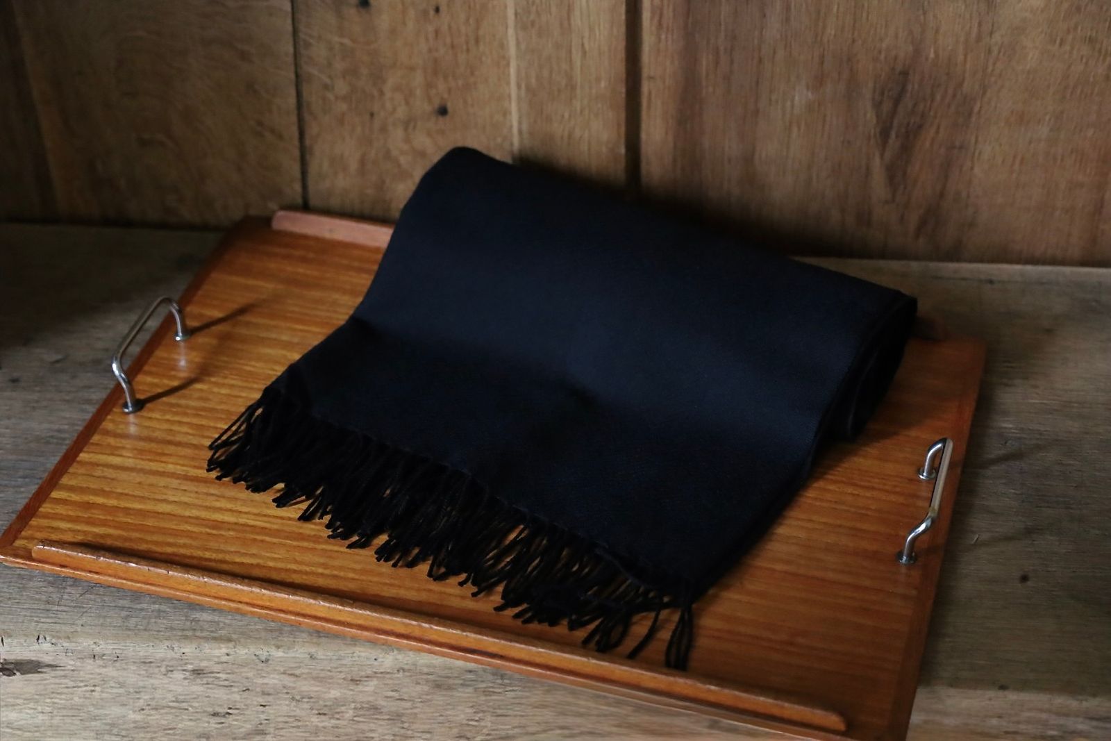 yohji yamamoto - Yohji Yamamoto 25AW ウール糸綾織りマフラー(HL-L01