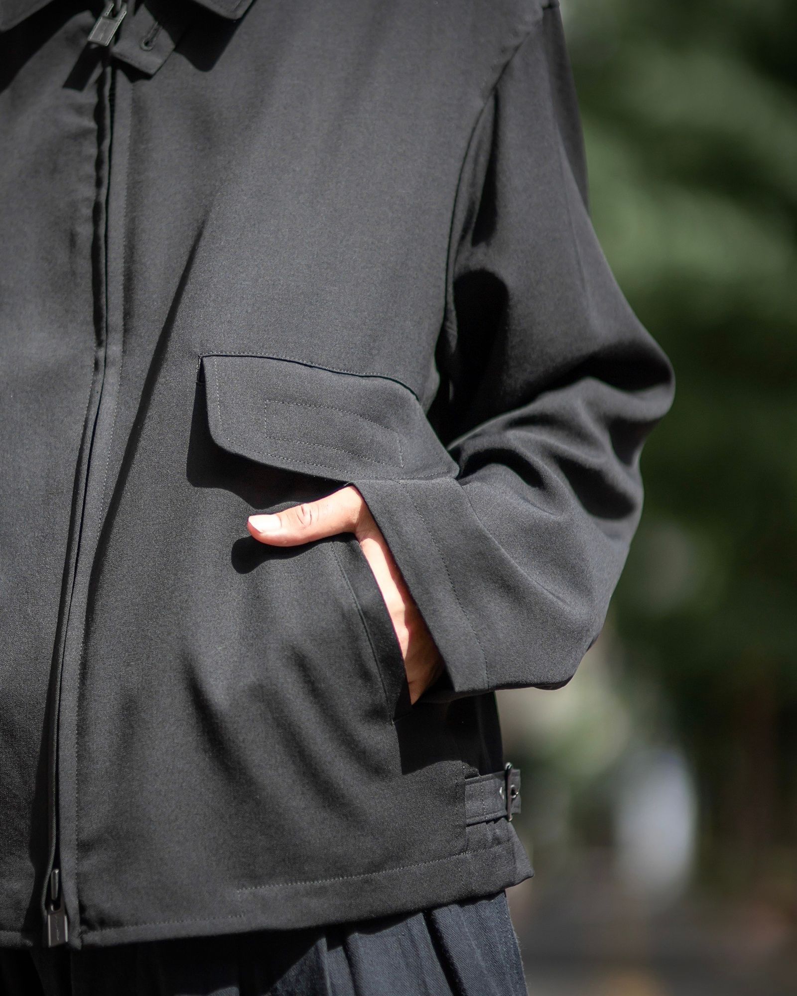 yohji yamamoto Pour Homme 24AW 衿タブ フルジップブルゾン style