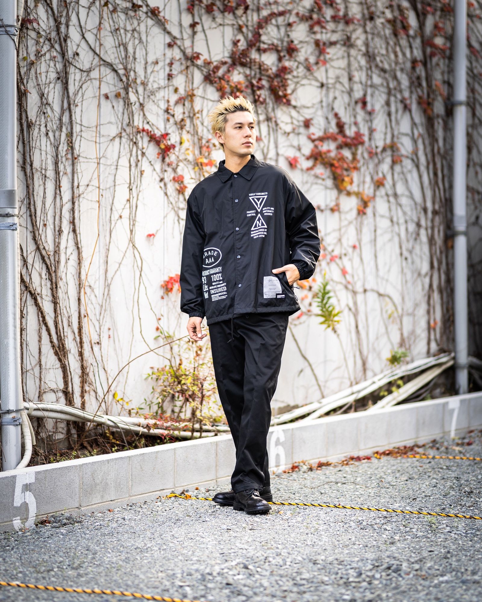 Yohji Yamamoto × NEIGHBORHOOD ウィンドブレーカージャケット 新作